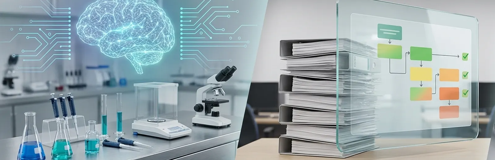 AI models supporting quality processes in a regulated laboratory