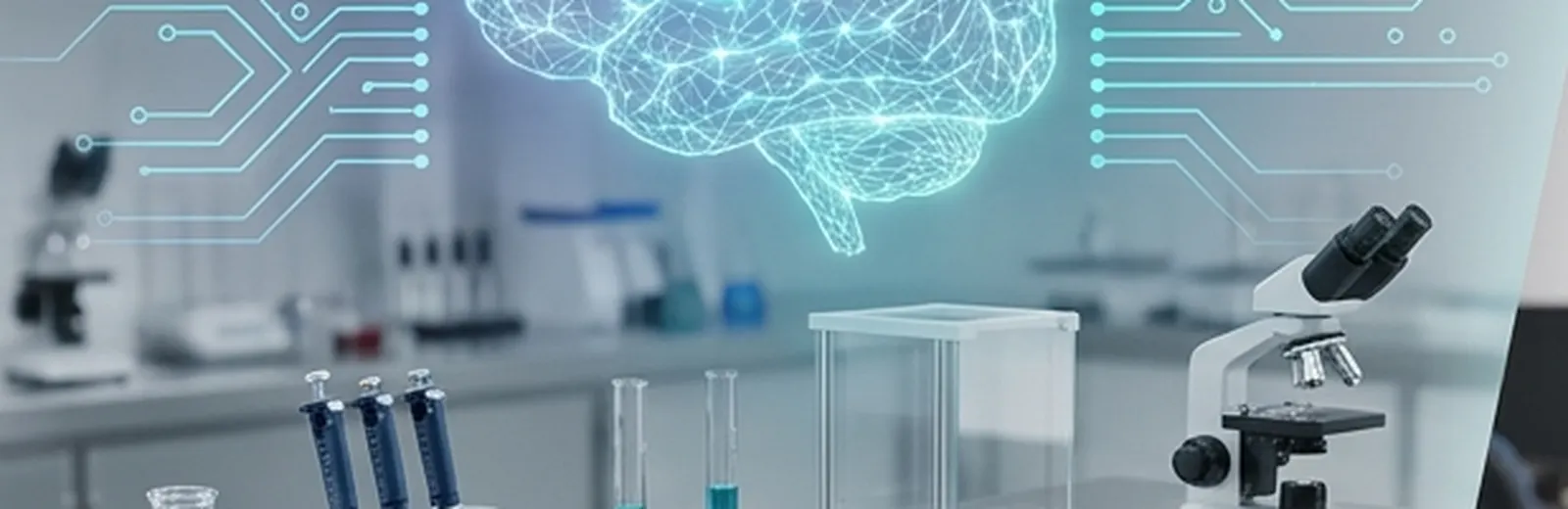 A digital laboratory bench with AI-assisted analysis